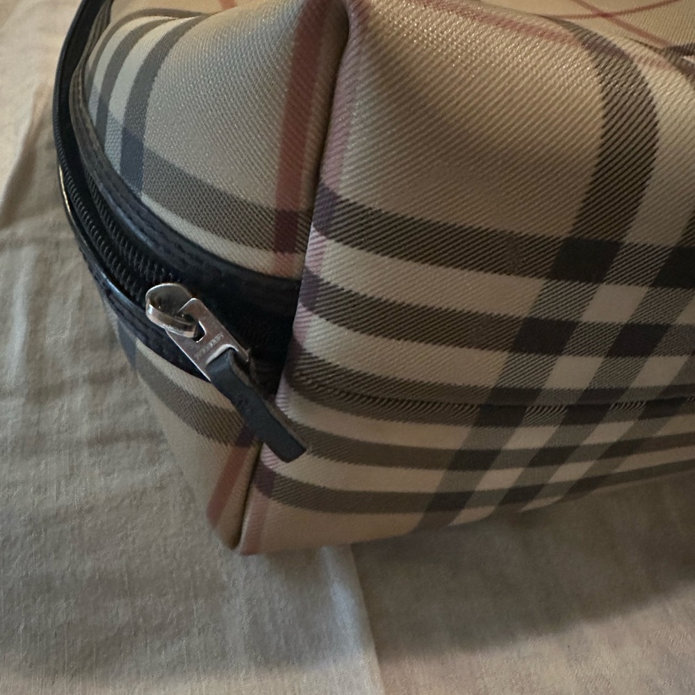 Burberry Plaid Backpack with Black Accents - Picture 2 of 6